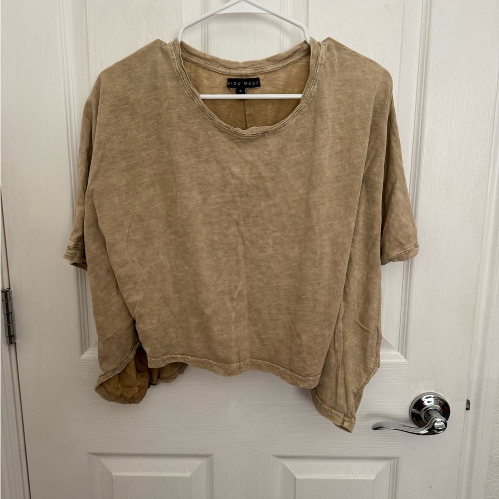 Miou Muse Women's Tan/Mustard Top